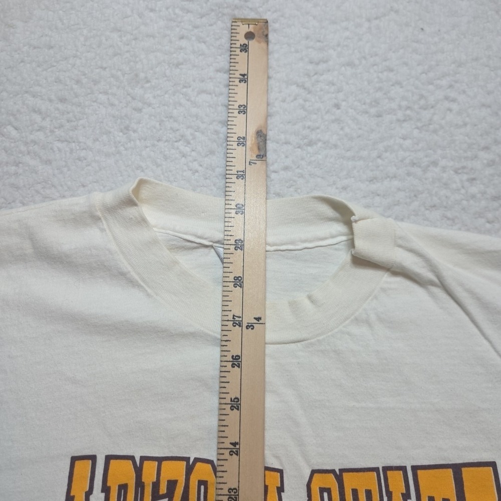 Vintage 1987 Arizona State Rose Bowl T-shirt Size 2XL White ASU Single Stitch - Picture 6 of 9